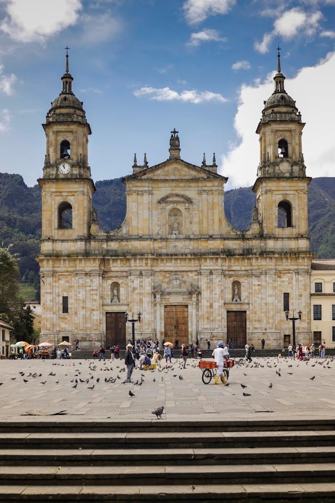 Explore the neoclassical beauty of Bogotá's Primatial Cathedral, a key landmark in Colombia.